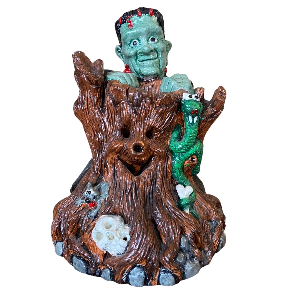 WEE CRAFTS Vintage Frankie The Monster Painted Halloween Decoration